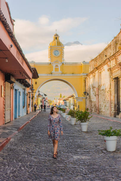 istock Woman walking in Antigua 1397506107