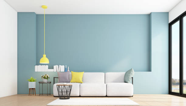 istock Minimalist style living room 1397507605
