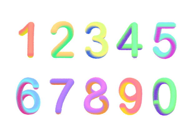 istock White shaggy fur alphabet and numbers on a white background. Vector 1397507867