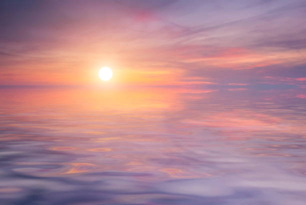 istock Beautiful sunset on the sea 139750789