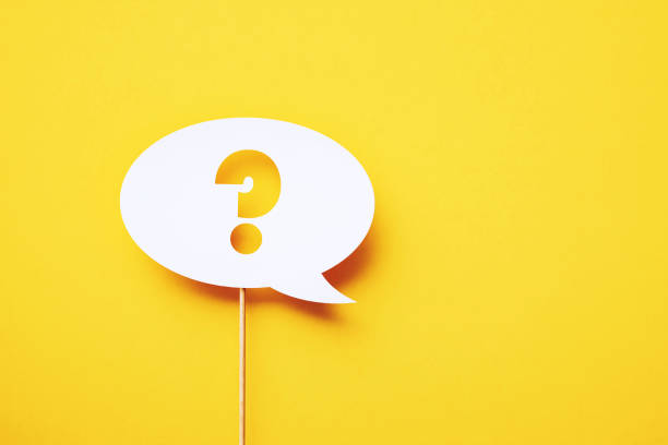 istock Question Mark Written Circular White Chat Bubble Sitting On Yellow Background 1397510780