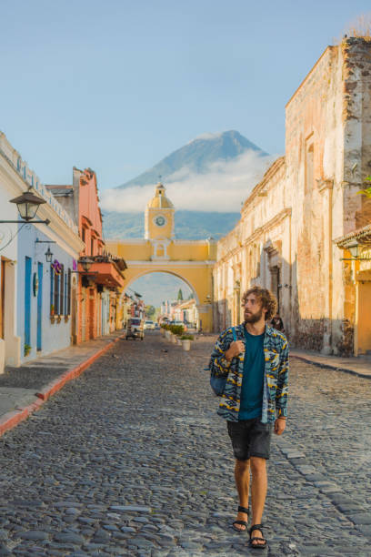 istock Woman walking in Antigua 1397511432