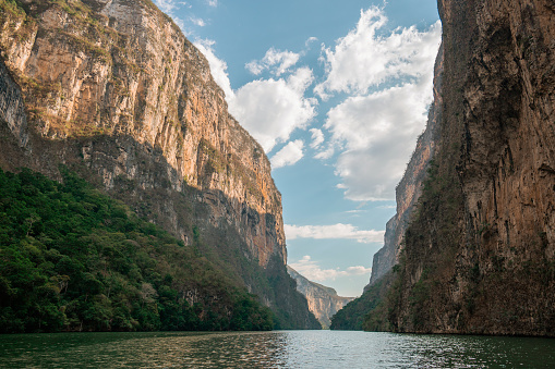Scenic view of  serene Sumidero canyon in Chiapas, Mexico