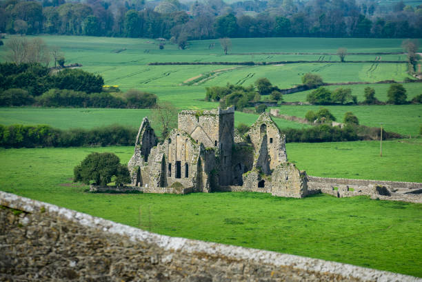 hore abbey - rock of cashel ruins irlandia - cashel zdjęcia i obrazy z banku zdjęć