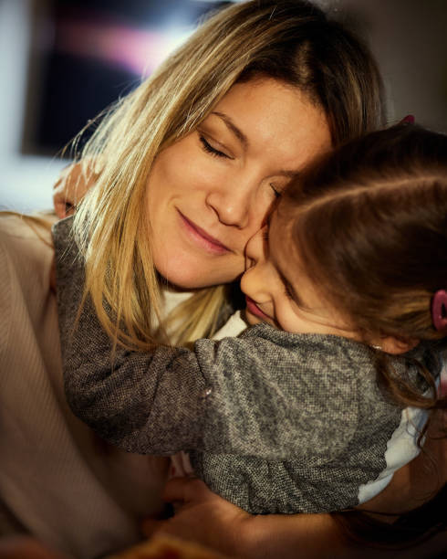 istock Affectionate hug of single mother and daughter. 1397514614