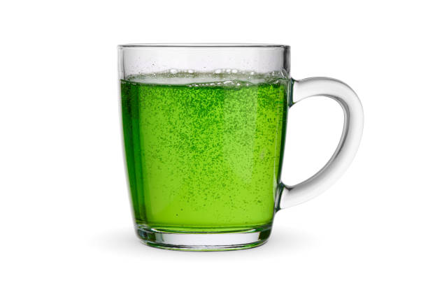 istock Tarragon lemonad. Green beverage in a glass. 1397515594