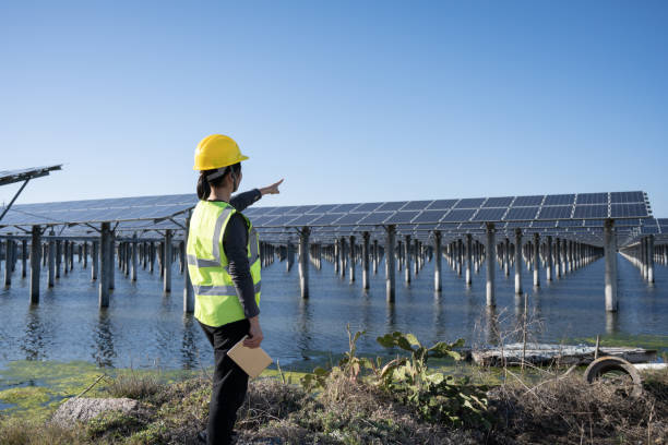 istock An engineer manager uses a tablet to check the operation of the solar panel system of a solar station 1397515905