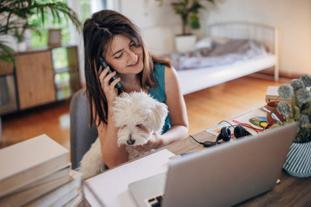 istock Getting her home business up and running 1397525461