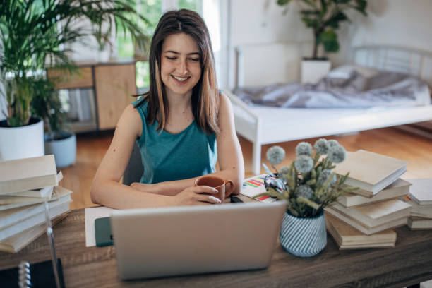 istock Getting her home business up and running 1397526874