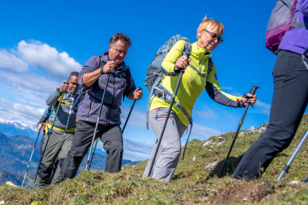istock Well equipped tourists in mountains 1397527183
