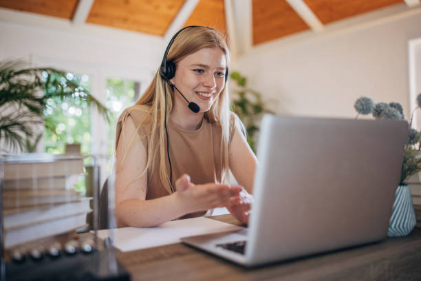 istock Blond woman working from home 1397528296