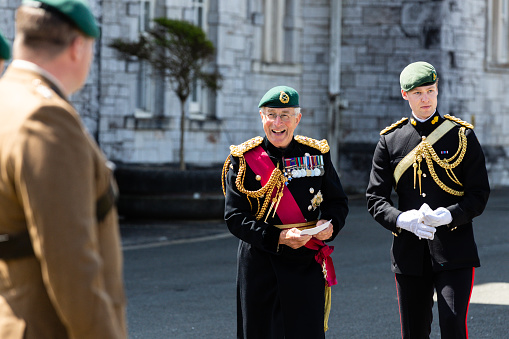 Plymouth, United Kingdom - May 14, 2022: Retired General David Richards of Herstmonceux, GCB, CBE, DSO, former Chief of Defence Staff, arriving at the Royal Citadel parade square to address 29 Commando Regiment Royal Artillery for their 60th anniversary.
