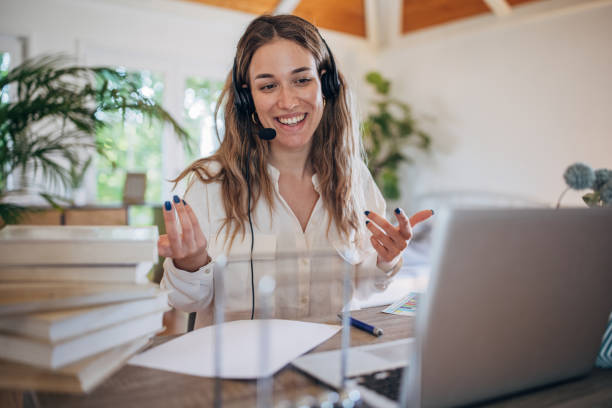 istock Blond woman working from home 1397533179