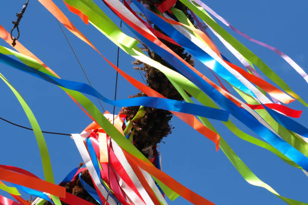 istock A traditional maypole blowing in the wind 1397533960