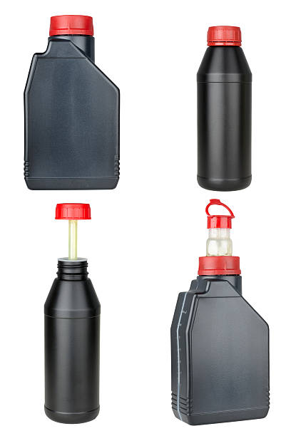 istock set of plastic bottles with automobile oil 139753596