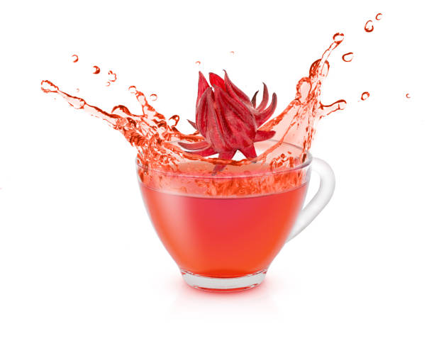 istock Hibiscus (Roselle, jamaica) juice or tea splash splash 1397536650