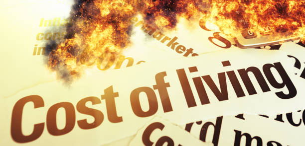 istock Burning issue of inflation: newspaper headlines about it catch fire and burn 1397537255