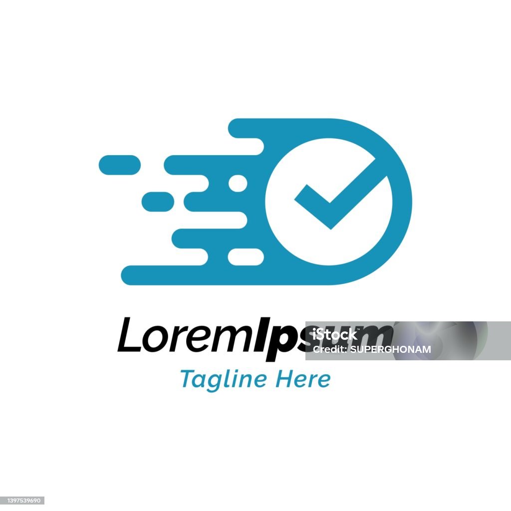 Fast Check Symbol Logo Stock Illustration - Download Image Now ...