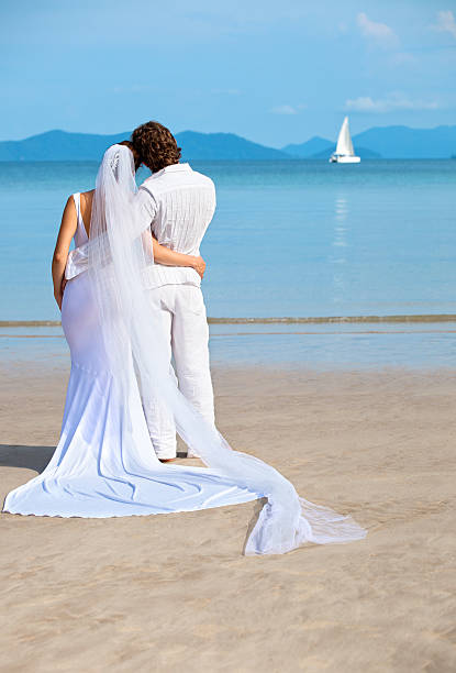 island wedding stock photo