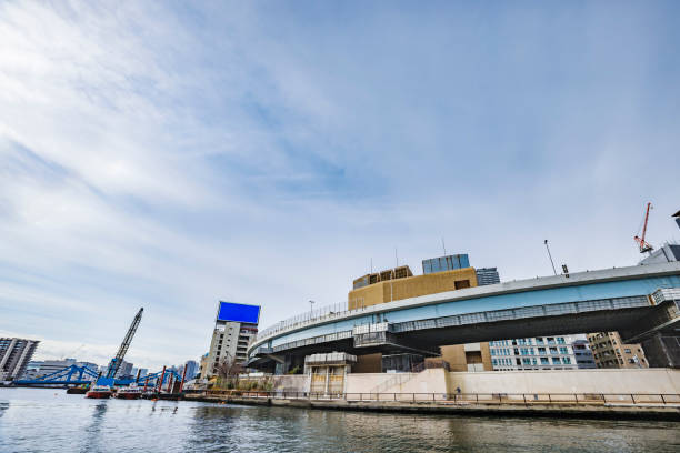 istock Scenery seen from a ship sailing on the river in Tokyo 1397546762