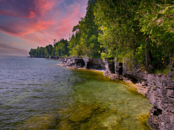 Lake Michigan, Wisconsin stock photo