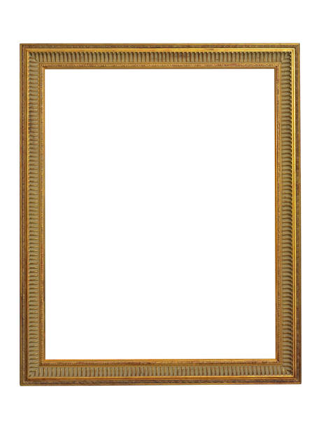 istock Gold picture frame. Isolated path and over white background 1397554128
