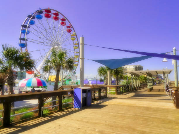 Daytona, Florida - Panoramic aerial view of the beautiful Daytona Beach.