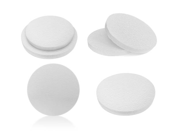 istock Styrofoam padding for product on white background 1397560796