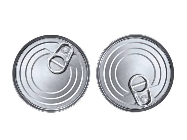 istock Top view Canned fish isolated on white background 1397560825
