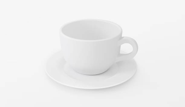 istock White cup of coffee on the white background 1397561183
