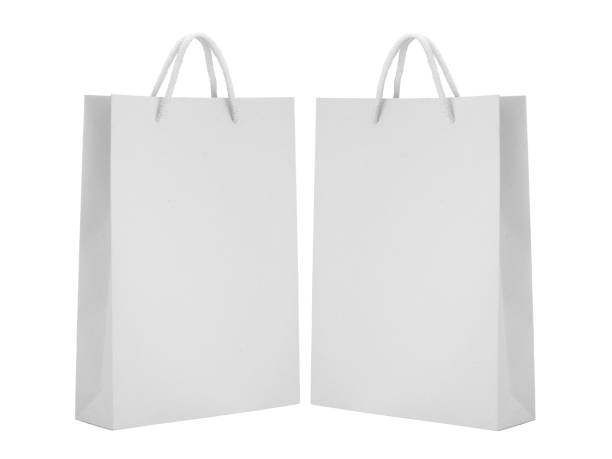 istock White empty Paper bag isolated on white background  for design 1397561318