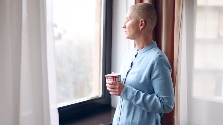 Woman living with cancer