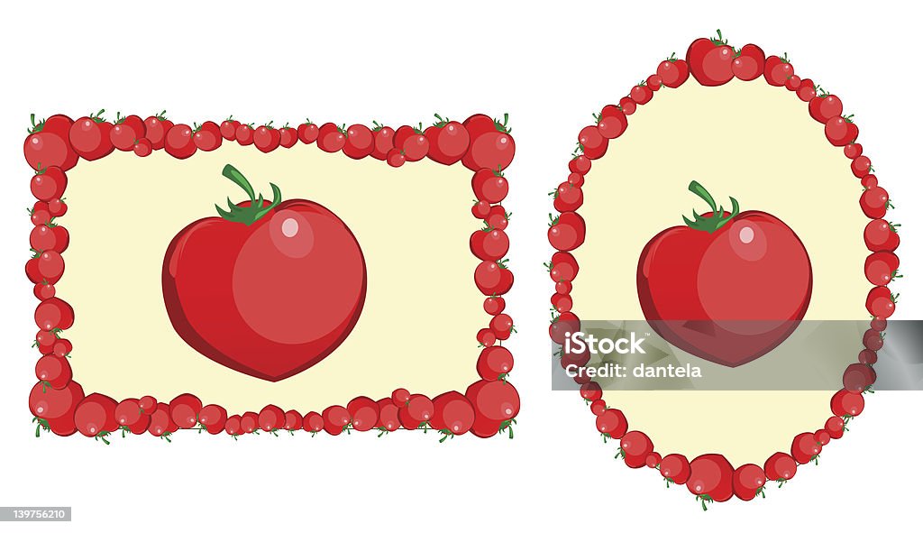 Bastidor de tomate - arte vectorial de Agricultura libre de derechos
