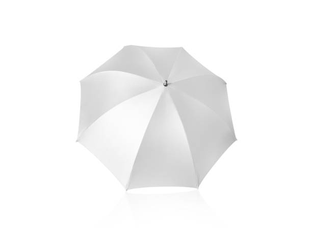 istock White umbrella isolated on white background 1397562447