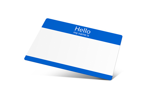 White blank business card mockup, template on white background