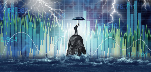 Market Turbulence stock photo
