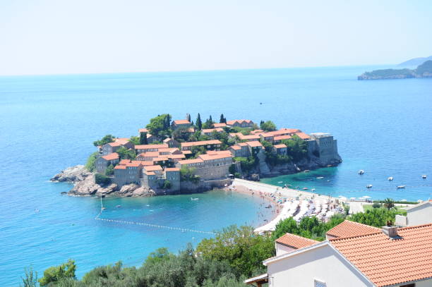 istock Sveti Stefan island in Montenegro 1397574544