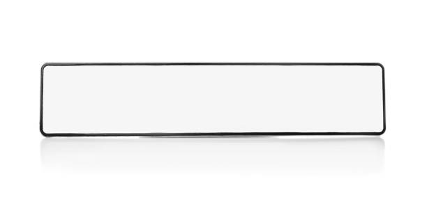 istock Car number plate isolated on white. Vehicle registration license 1397574828