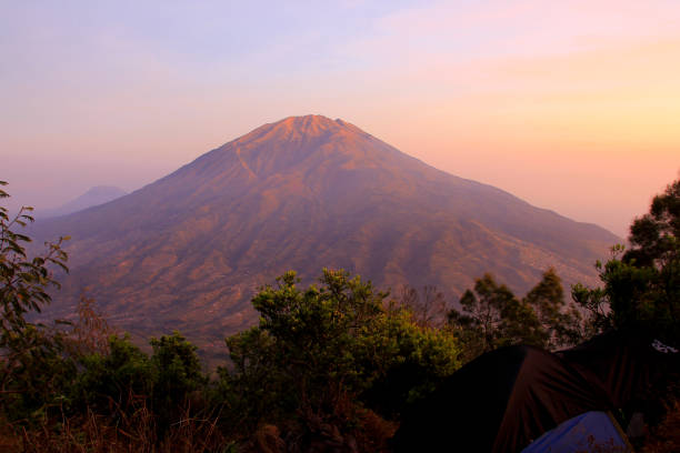 istock Merbabu Mountain on a evening 1397583727