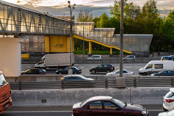 istock Moscow, Russia - May 15, 2022: elevated road crossing 1397583762