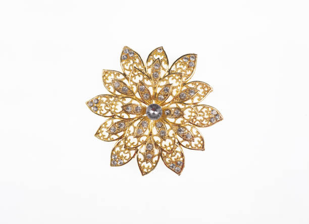istock vintage gold brooch isolated on white background 1397587128