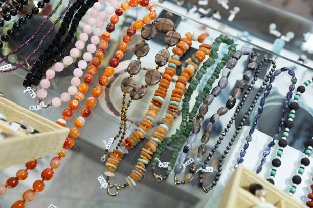 istock Natural stone bead necklaces 1397589497