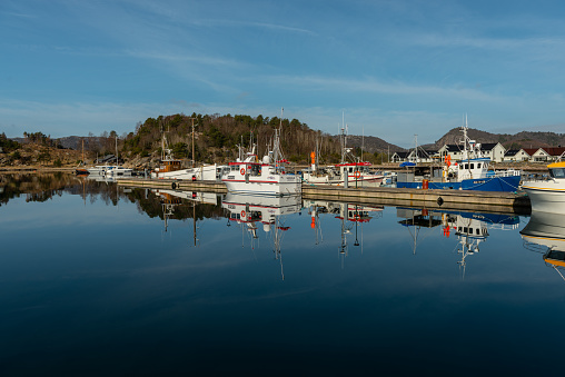 Fishing boats docked at Båly.