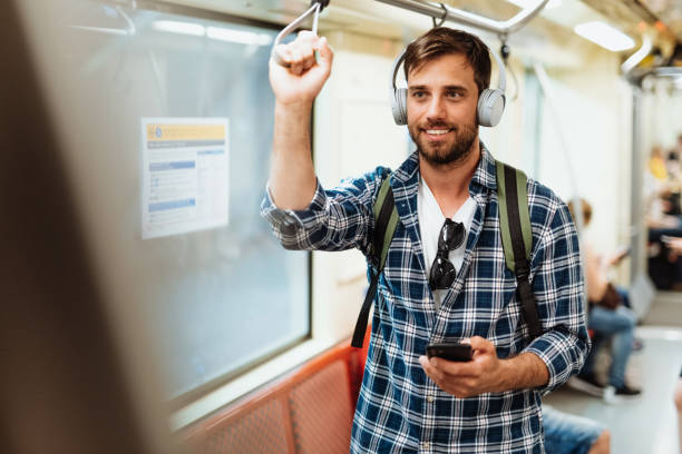 istock Diverse serious people in city commuting by metro line 1397593016