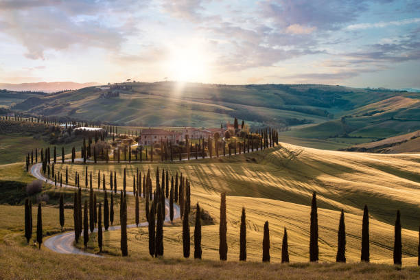 istock Tuscany Landscape At Sunset - Crete Senesi 1397596030