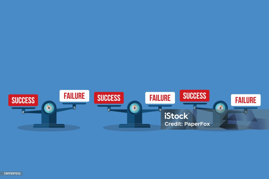 Success/failure Balance Success And Failure Stock Illustration - Download Image Now - Balance ...