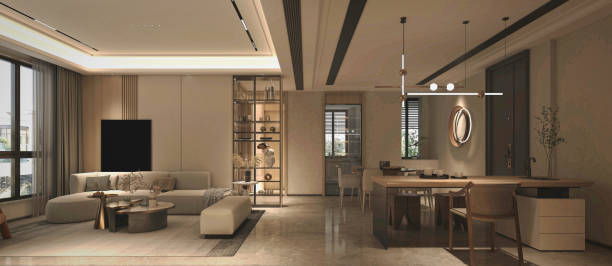 istock 3d render of modern living room 1397597283