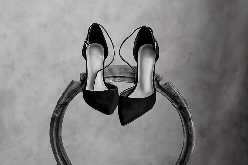 women's suede classic black shoes.