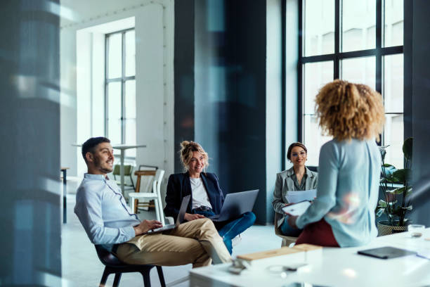 istock An Anonymous African-American Business Woman Having Presentation At Work 1397610396