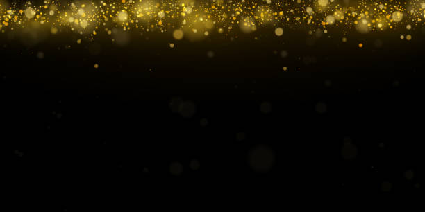 istock Sparkling magical dust particles.The dust sparks and golden stars shine with special light 1397614219
